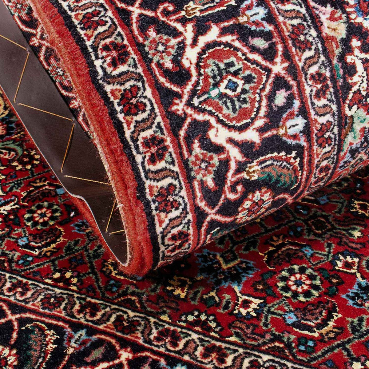 Persisk tæppe - Bijar - 172 x 110 cm - lysrød