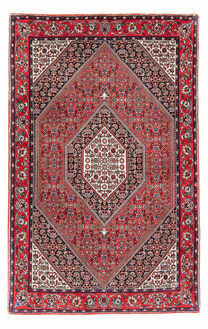 Persisk tæppe - Bijar - 174 x 110 cm - rød