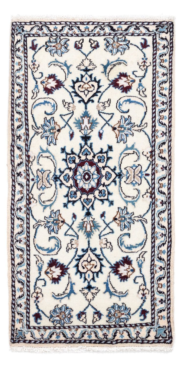 Persisk tæppe - Nain - 137 x 66 cm - beige