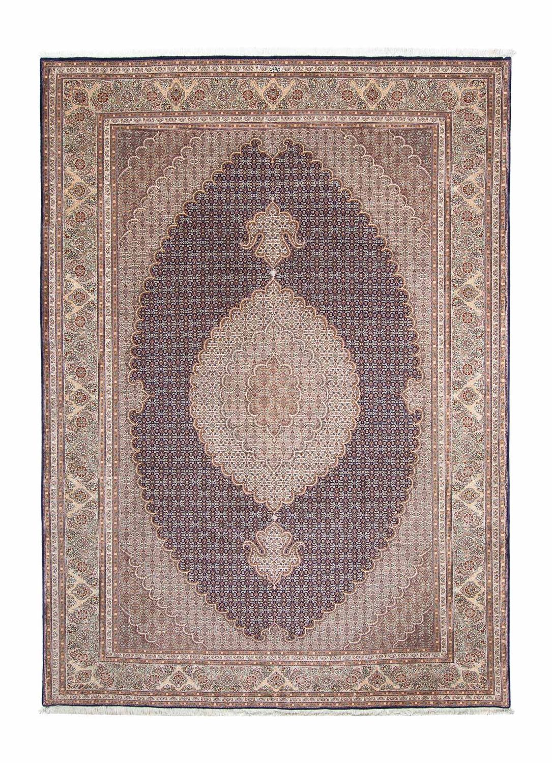 Persisk tæppe - Tabriz - 290 x 204 cm - mørkeblå