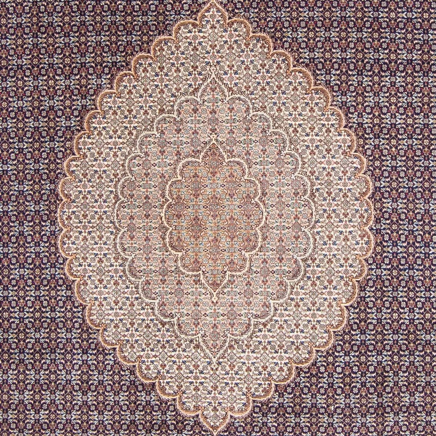 Persisk tæppe - Tabriz - 290 x 204 cm - mørkeblå