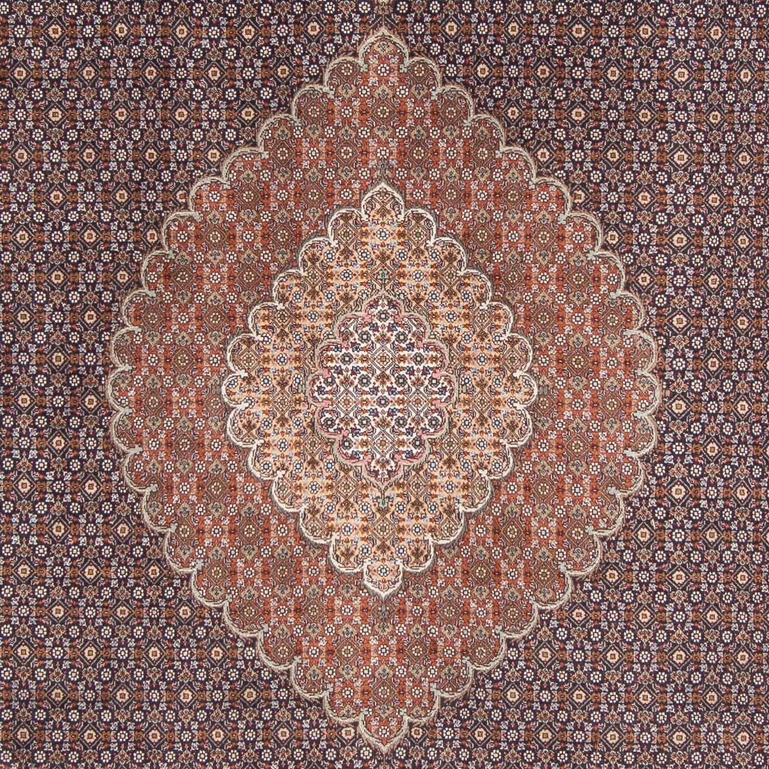 Persisk tæppe - Tabriz - 302 x 202 cm - mørkeblå