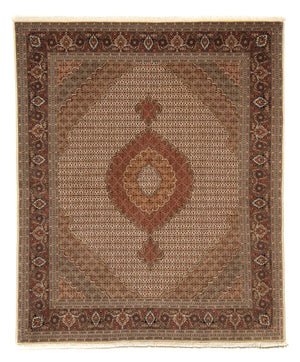 Persisk tæppe - Tabriz - 252 x 202 cm - lys brun