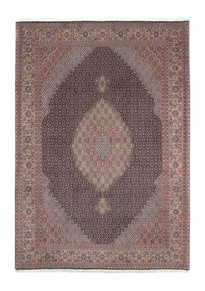 Persisk tæppe - Tabriz - 296 x 207 cm - mørkeblå