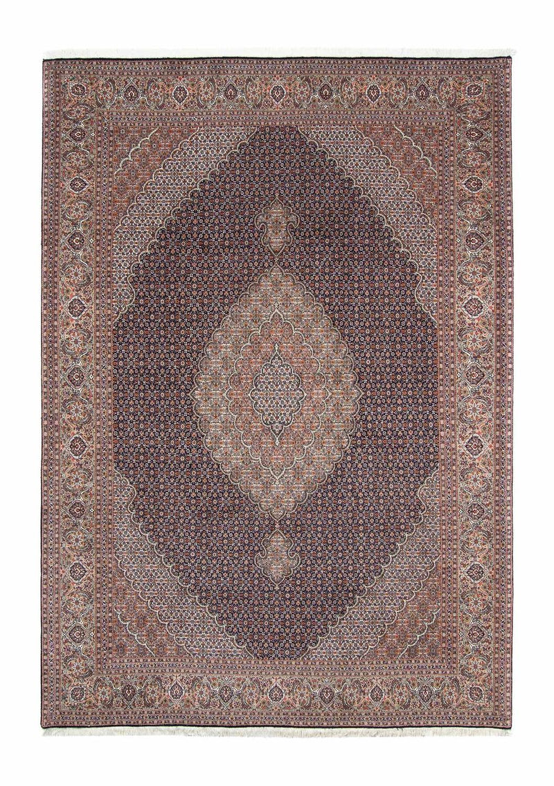Persisk tæppe - Tabriz - 296 x 207 cm - mørkeblå