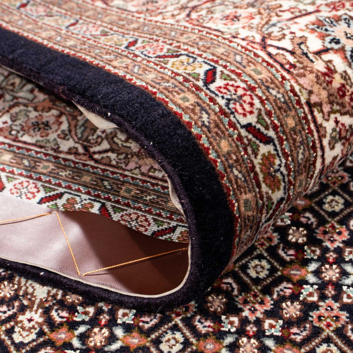 Persisk tæppe - Tabriz - 243 x 163 cm - mørkeblå