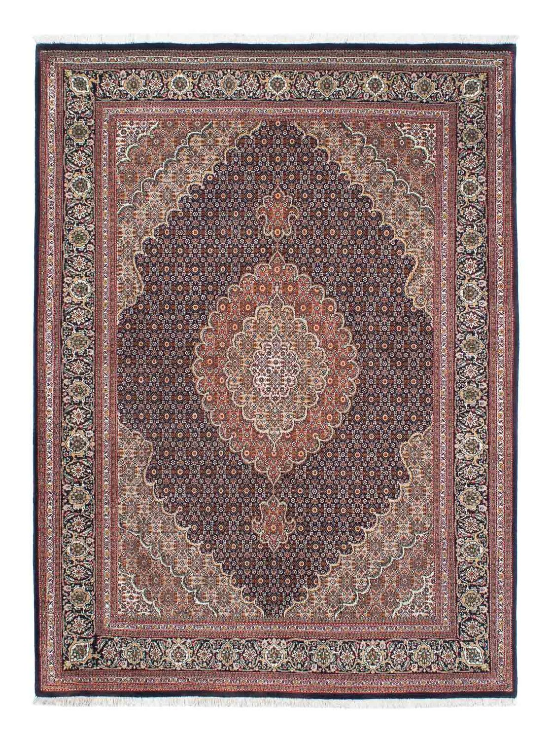 Persisk tæppe - Tabriz - 205 x 154 cm - mørkebrun