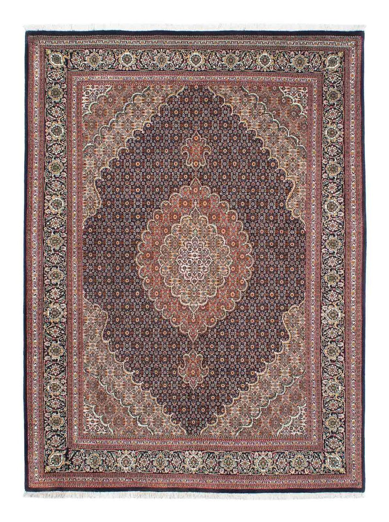 Persisk tæppe - Tabriz - 205 x 154 cm - mørkebrun