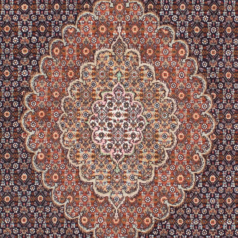 Persisk tæppe - Tabriz - 205 x 154 cm - mørkebrun