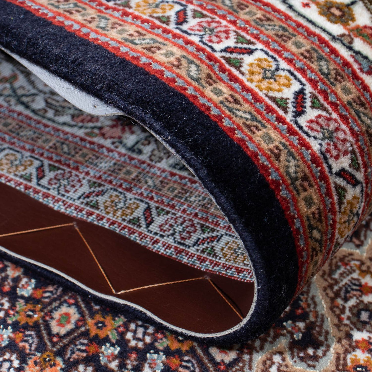 Persisk tæppe - Tabriz - 210 x 155 cm - mørkebrun