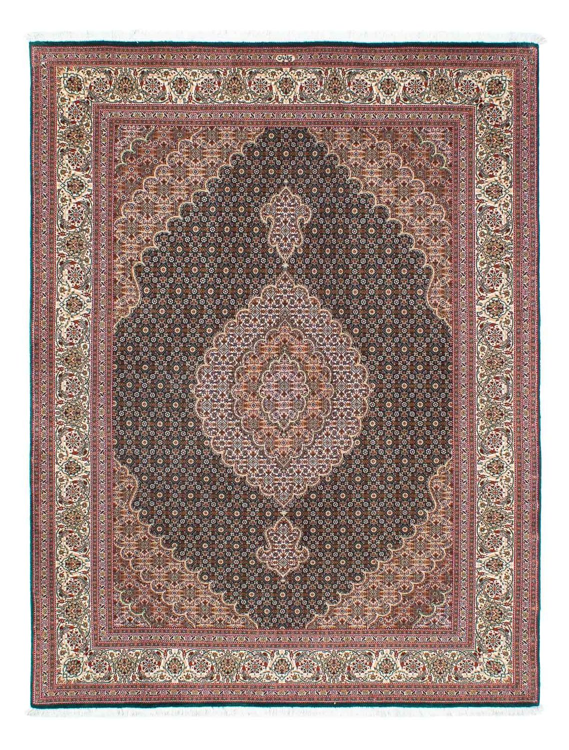 Persisk tæppe - Tabriz - 198 x 152 cm - grøn