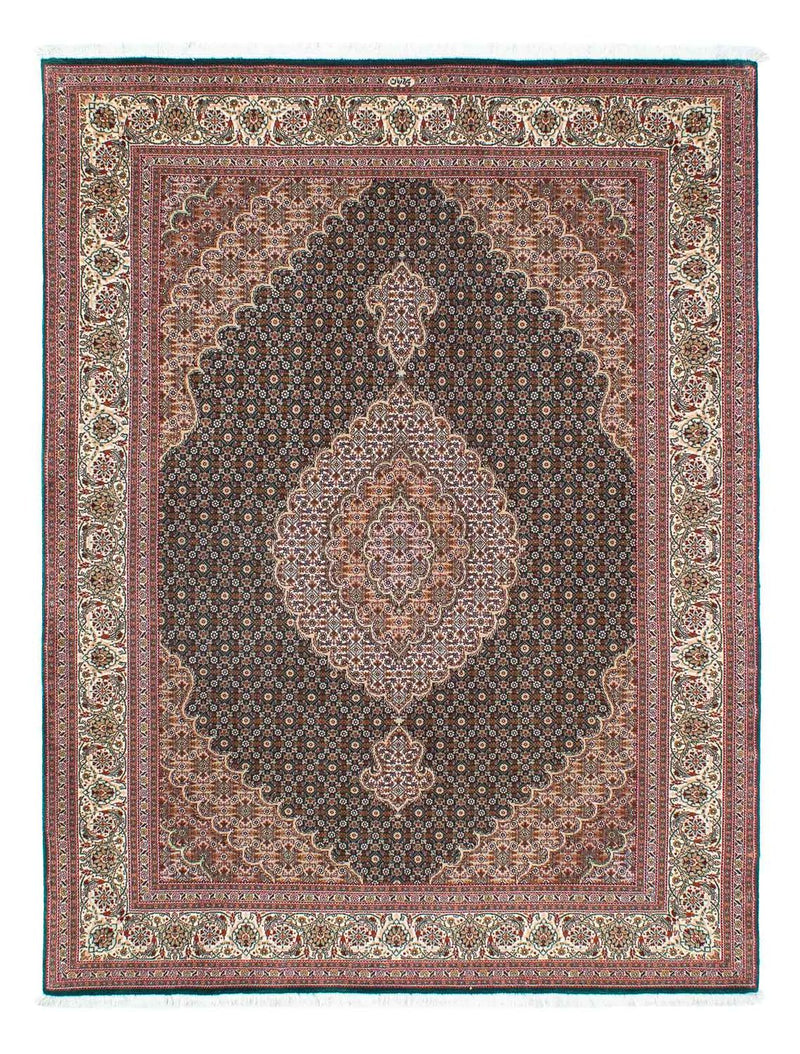 Persisk tæppe - Tabriz - 198 x 152 cm - grøn