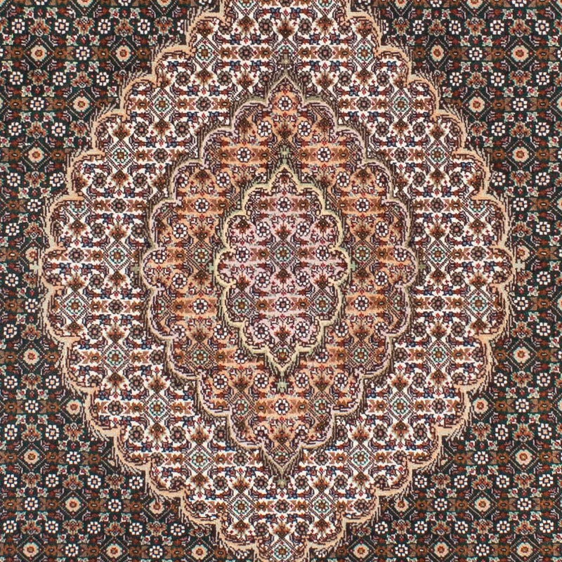 Persisk tæppe - Tabriz - 198 x 152 cm - grøn
