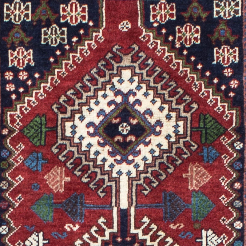 Løber Persisk tæppe - Nomadisk - 194 x 80 cm - mørkerød