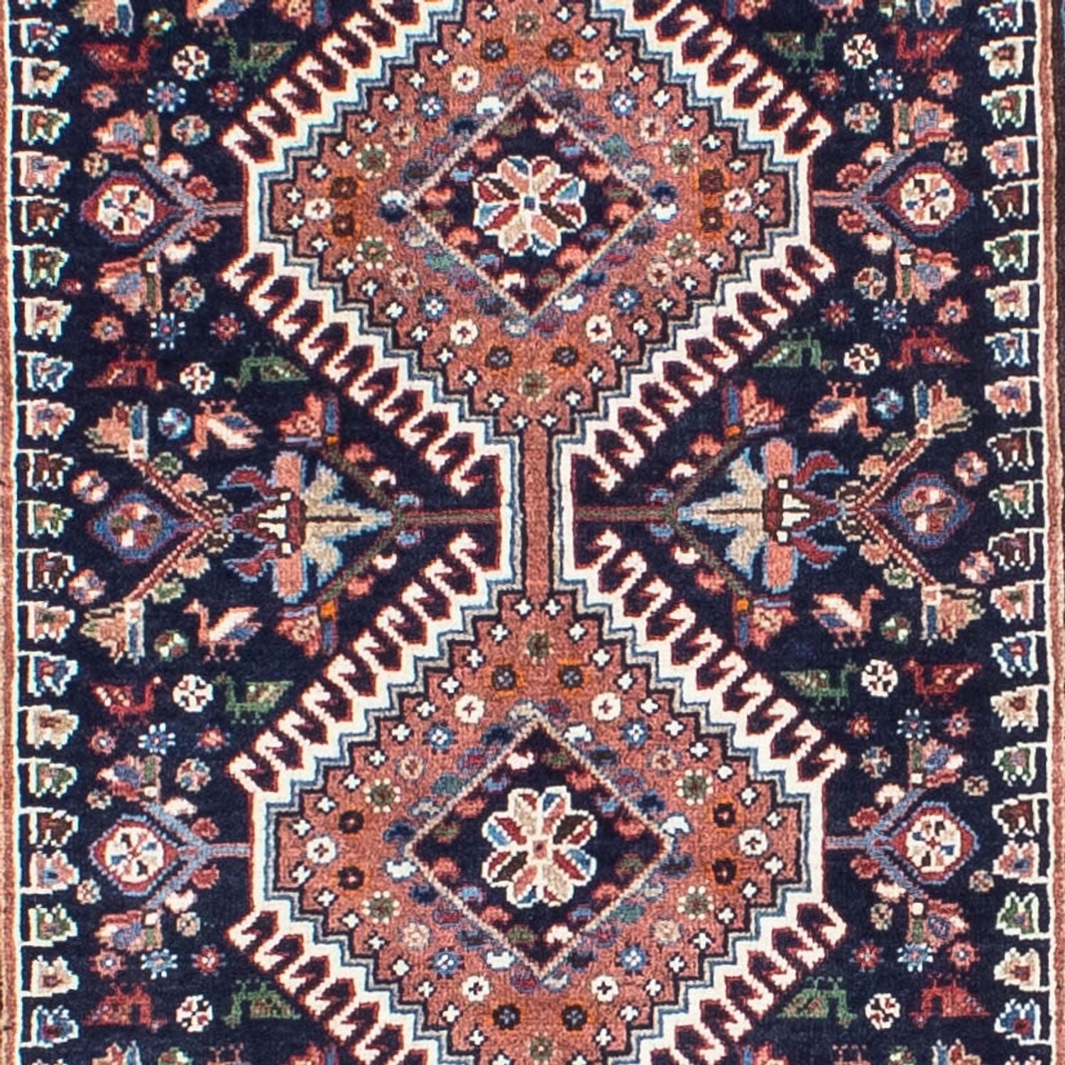 Løber Persisk tæppe - Bijar - 288 x 80 cm - mørkeblå