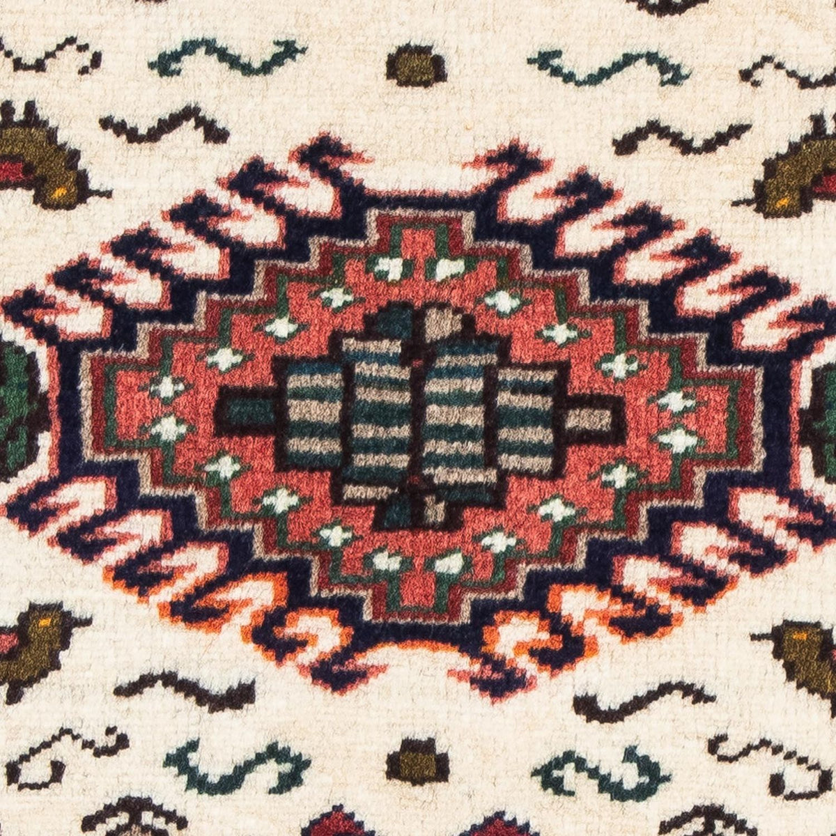 Persisk tæppe - Nomadisk - 96 x 63 cm - beige