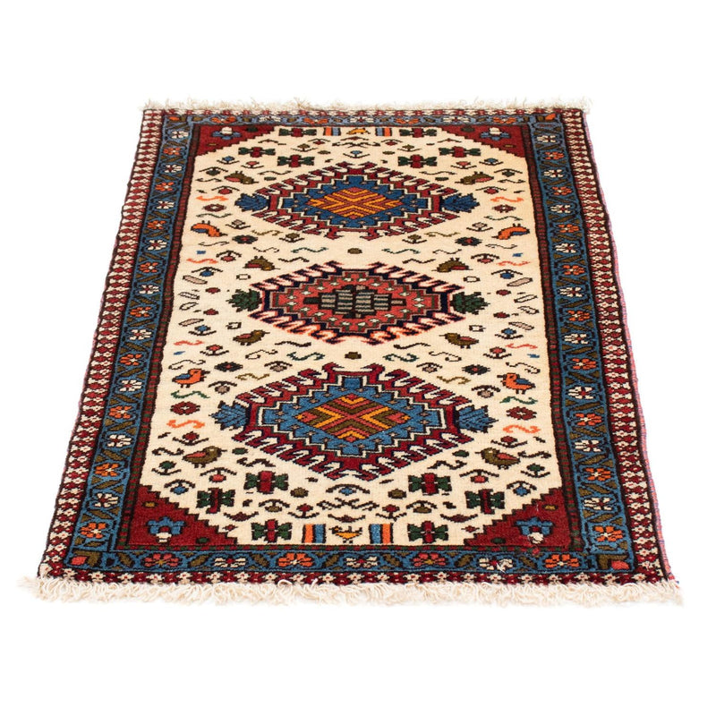 Persisk tæppe - Nomadisk - 96 x 63 cm - beige