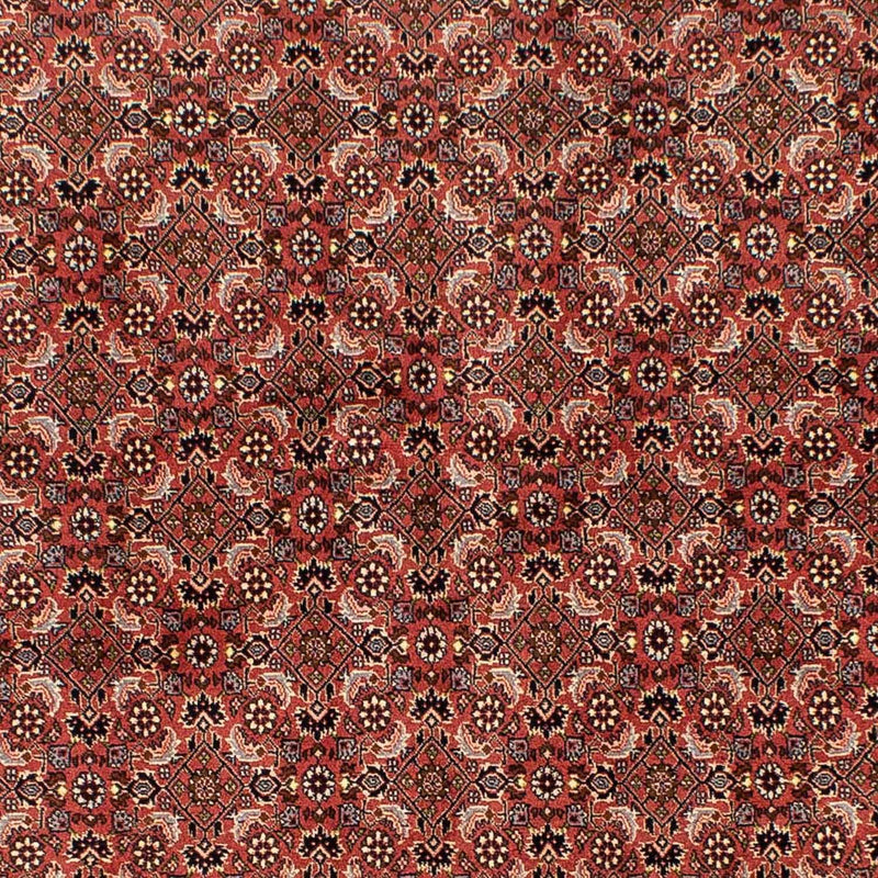 Persisk tæppe - Bijar - 244 x 172 cm - mørkerød