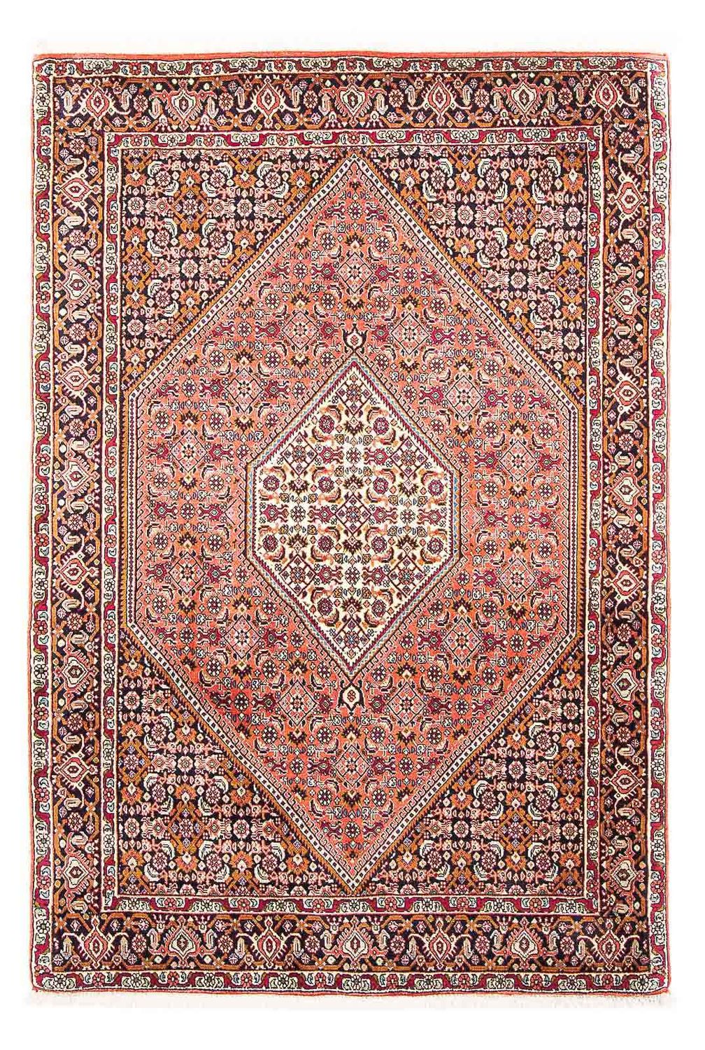 Persisk tæppe - Bijar - 170 x 112 cm - lysrød