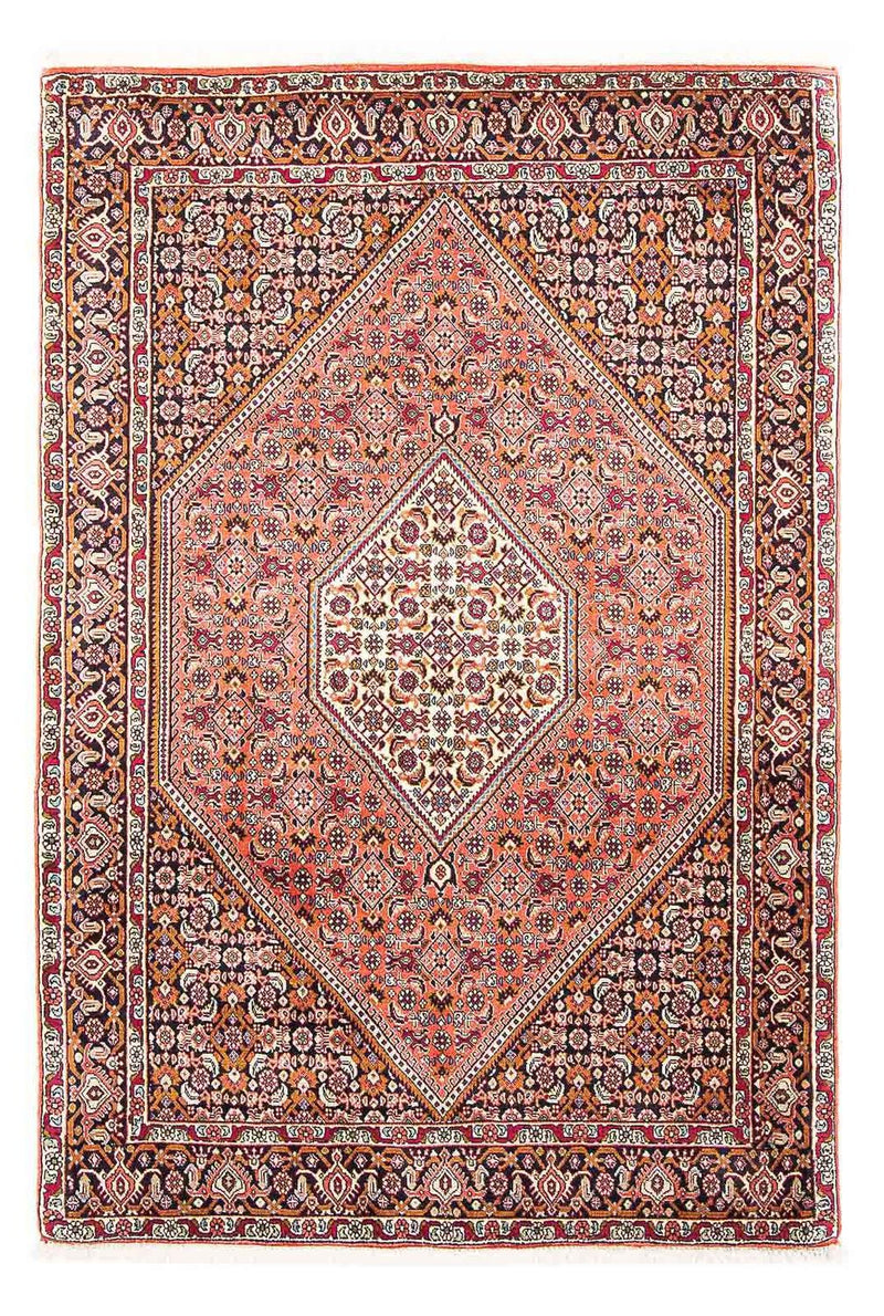 Persisk tæppe - Bijar - 170 x 112 cm - lysrød