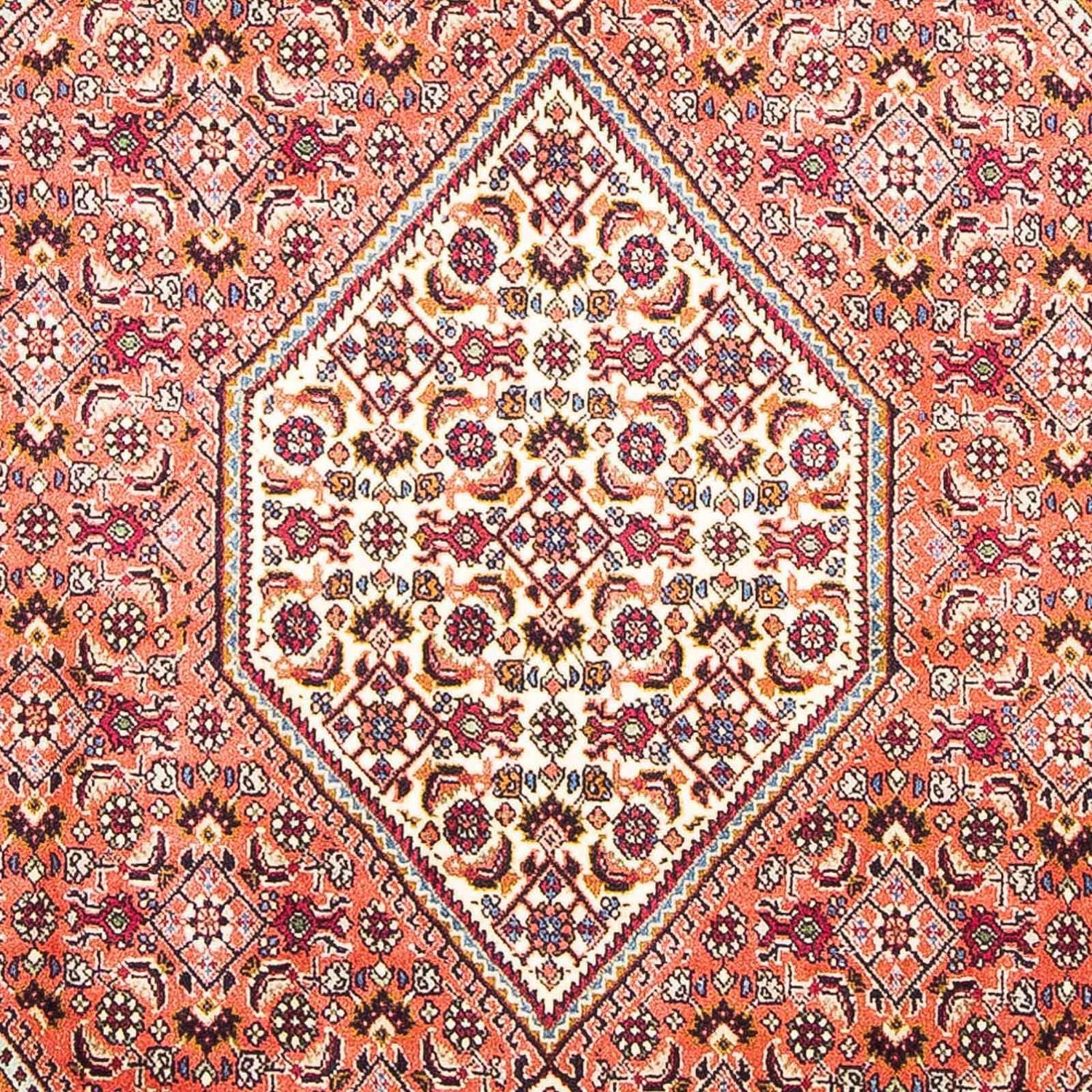 Persisk tæppe - Bijar - 170 x 112 cm - lysrød