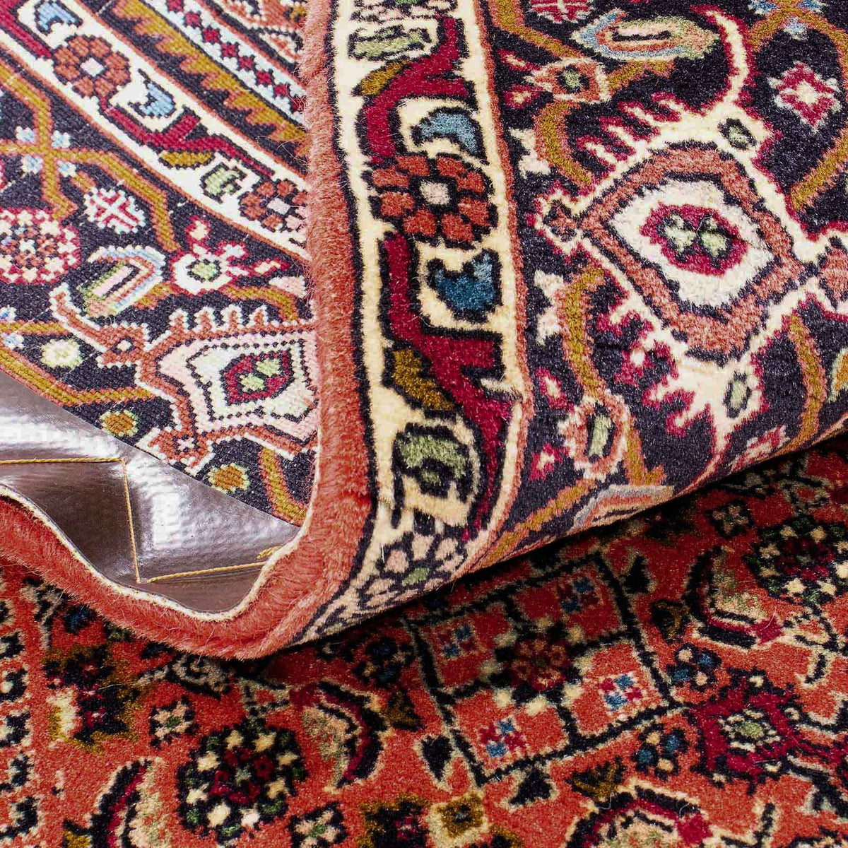 Persisk tæppe - Bijar - 170 x 112 cm - lysrød