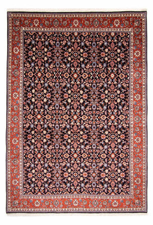 Persisk tæppe - Bijar - 350 x 243 cm - mørkeblå