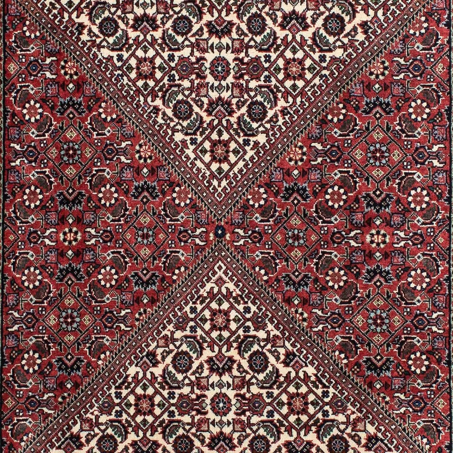 Løber Persisk tæppe - Bijar - 210 x 87 cm - rød