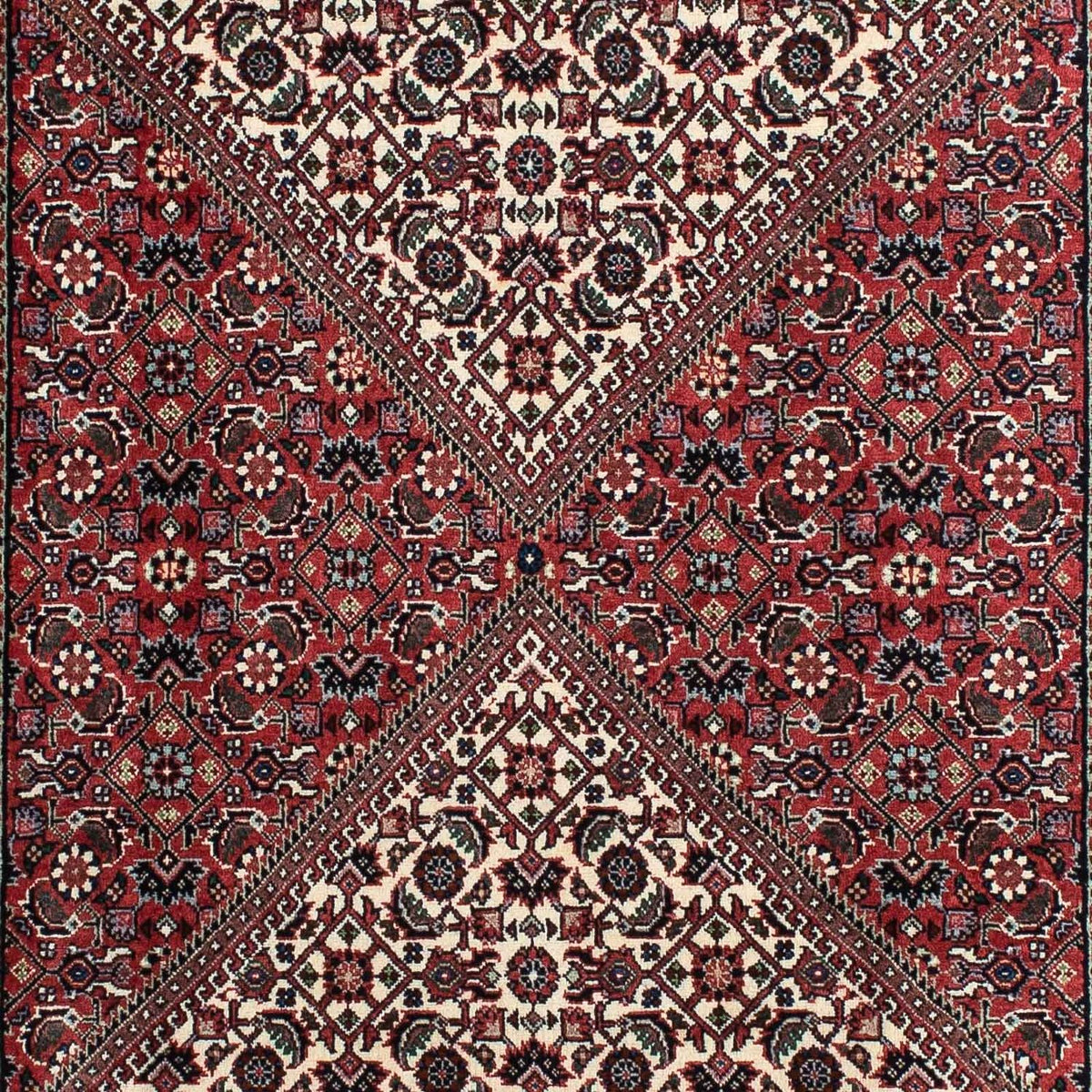 Løber Persisk tæppe - Bijar - 210 x 87 cm - rød