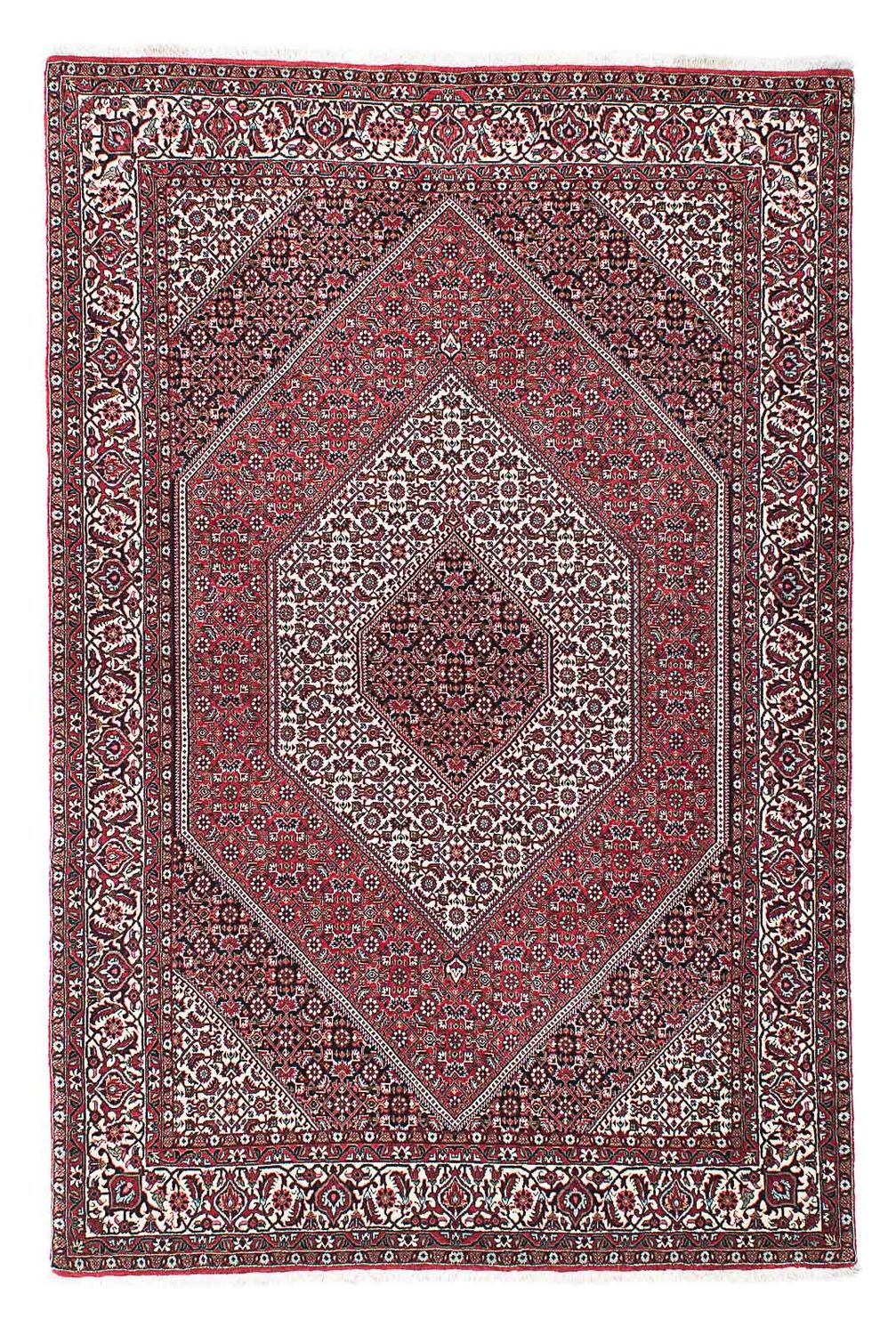 Persisk tæppe - Bijar - 220 x 142 cm - rød