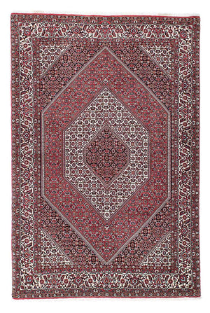 Persisk tæppe - Bijar - 220 x 142 cm - rød