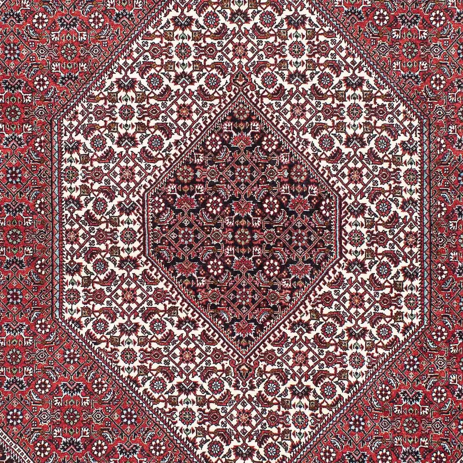 Persisk tæppe - Bijar - 220 x 142 cm - rød