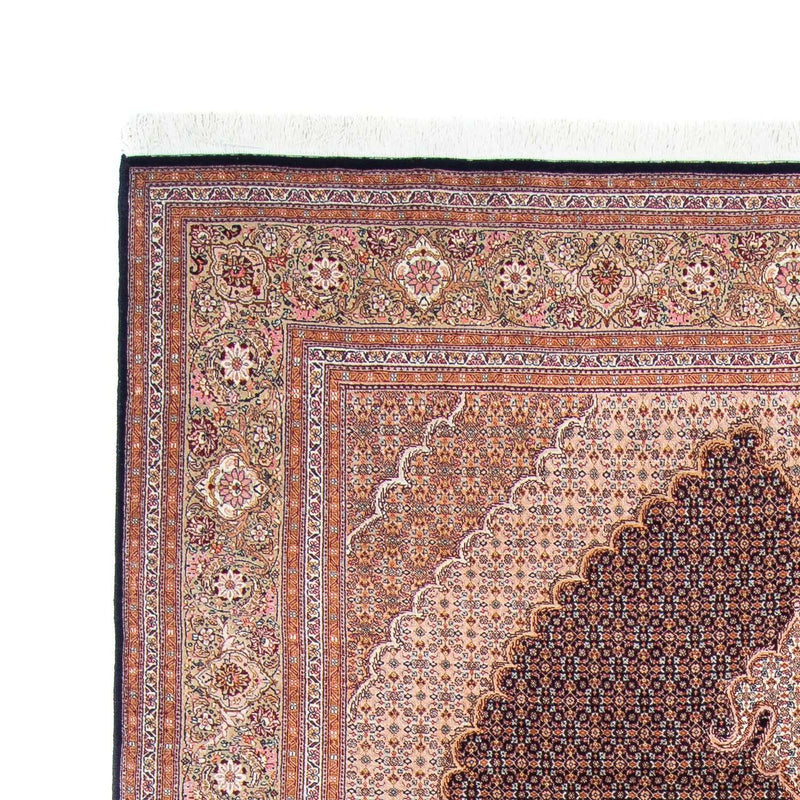Persisk tæppe - Tabriz - 298 x 196 cm - mørkeblå