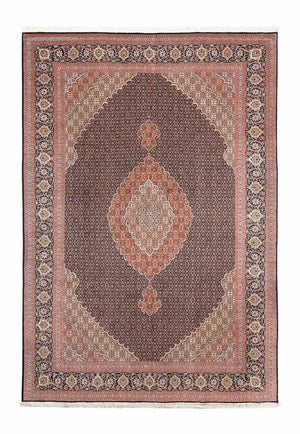 Persisk tæppe - Tabriz - 300 x 202 cm - mørkeblå
