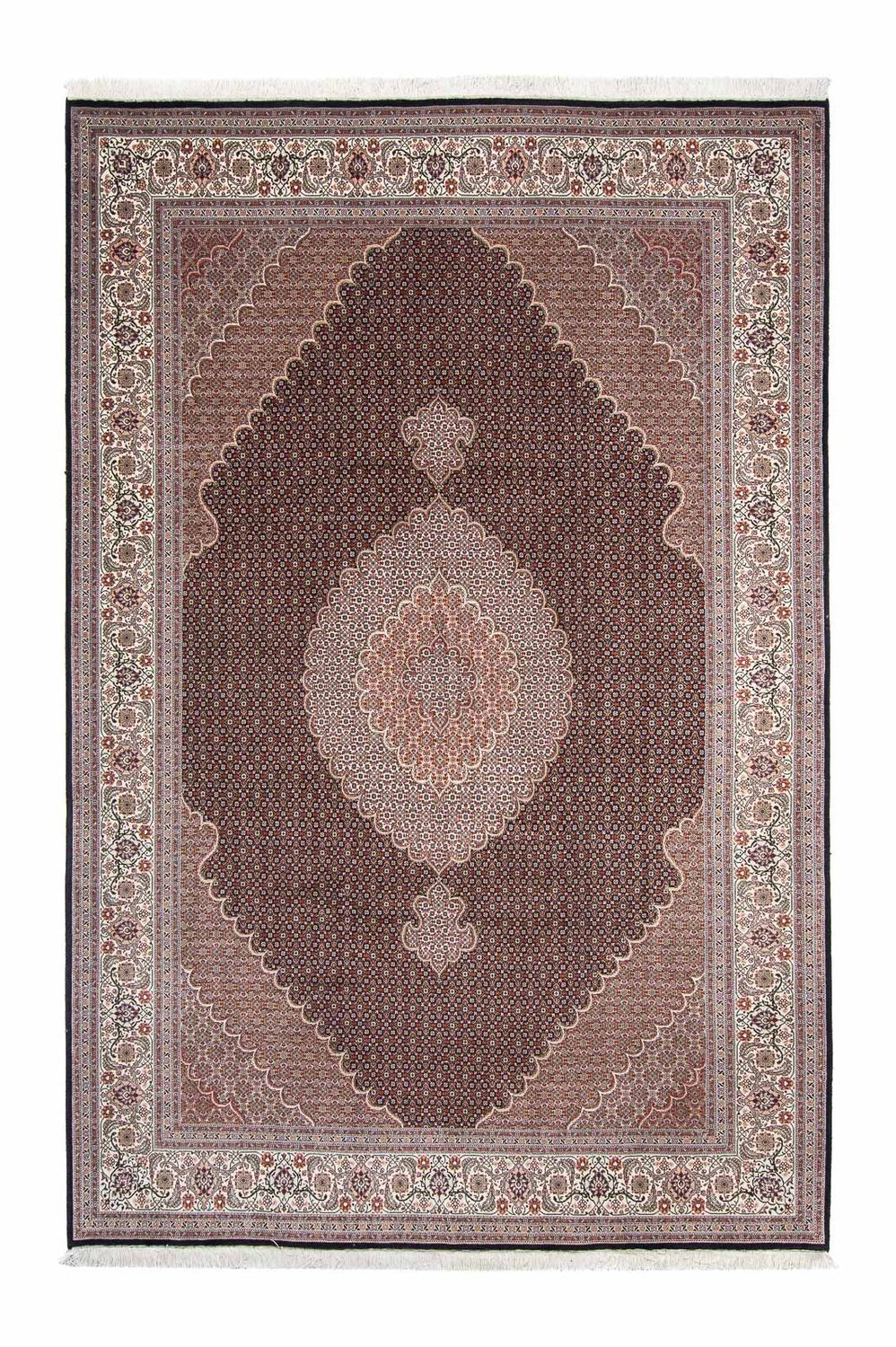 Persisk tæppe - Tabriz - 308 x 200 cm - mørkeblå