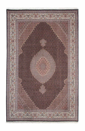 Persisk tæppe - Tabriz - 308 x 200 cm - mørkeblå