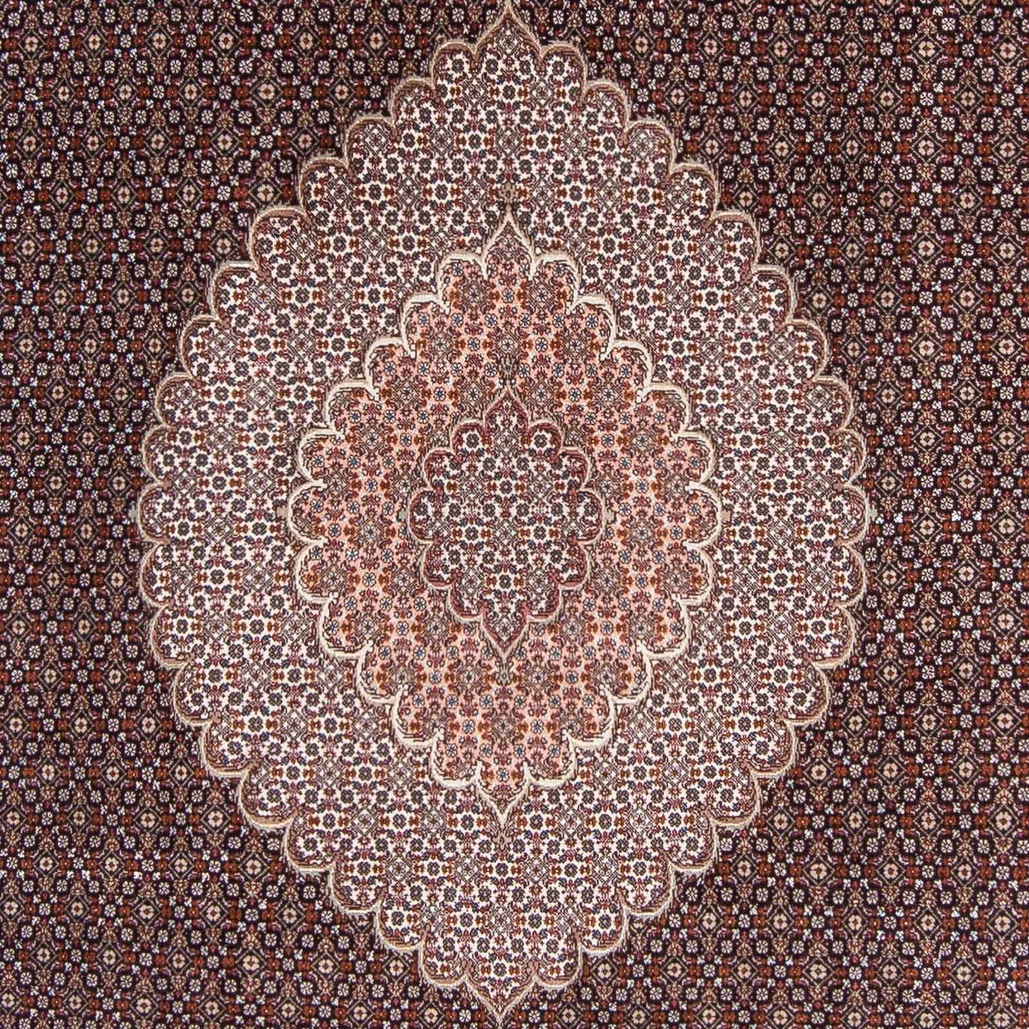 Persisk tæppe - Tabriz - 308 x 200 cm - mørkeblå