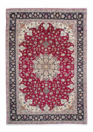 Persisk tæppe - Tabriz - Royal - 290 x 203 cm - mørkerød