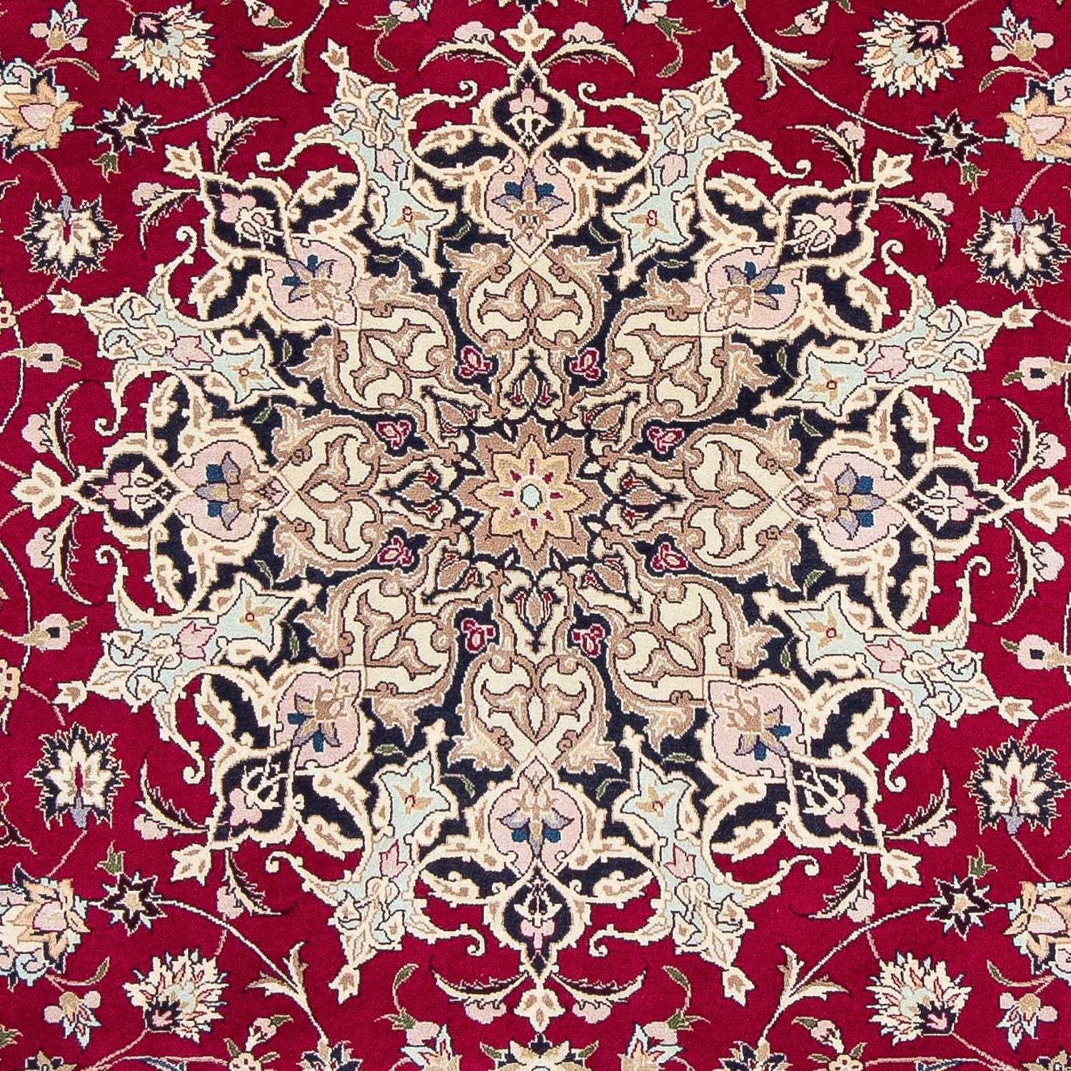 Persisk tæppe - Tabriz - Royal - 290 x 203 cm - mørkerød