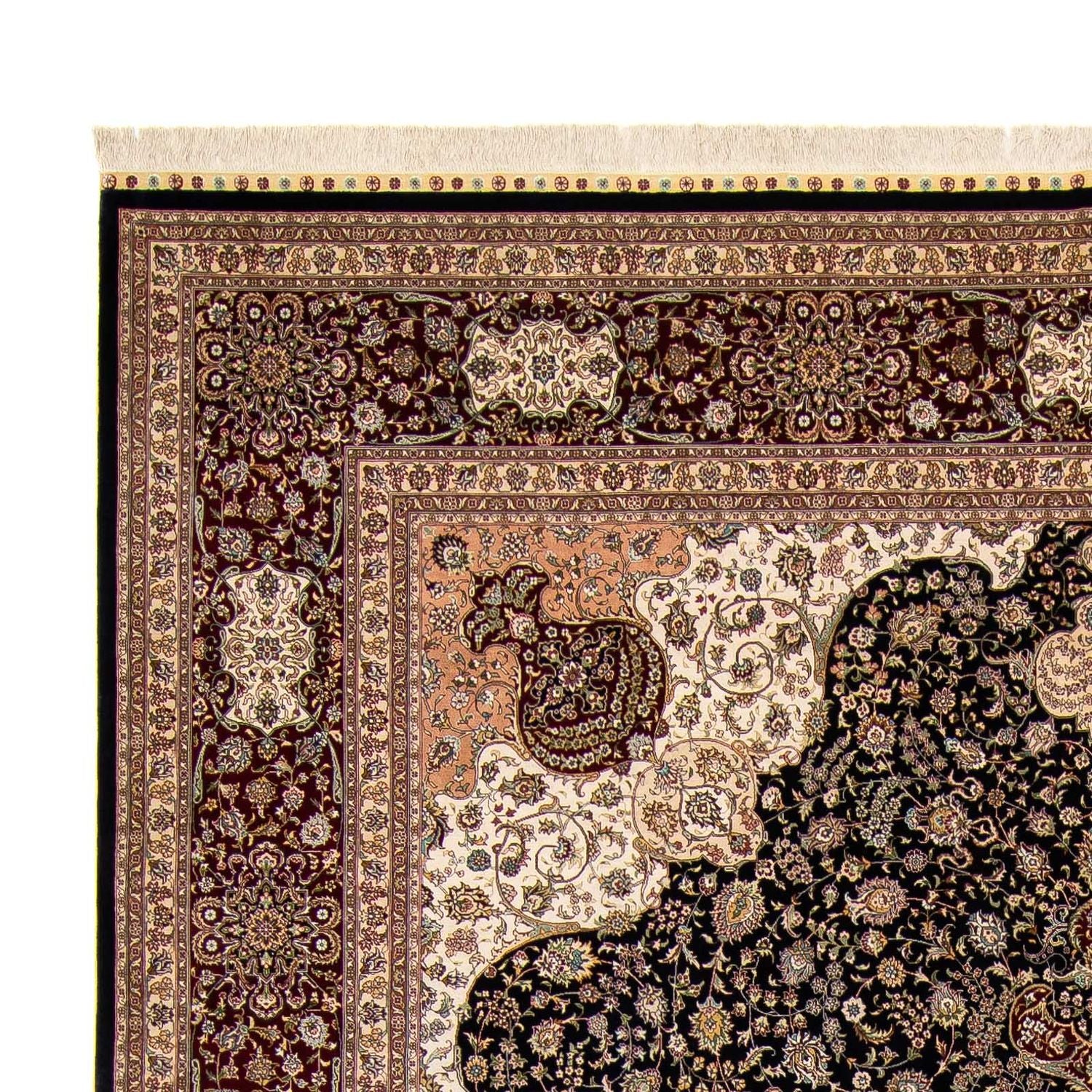 Orientalsk tæppe - Hereke - 370 x 276 cm - mørkerød