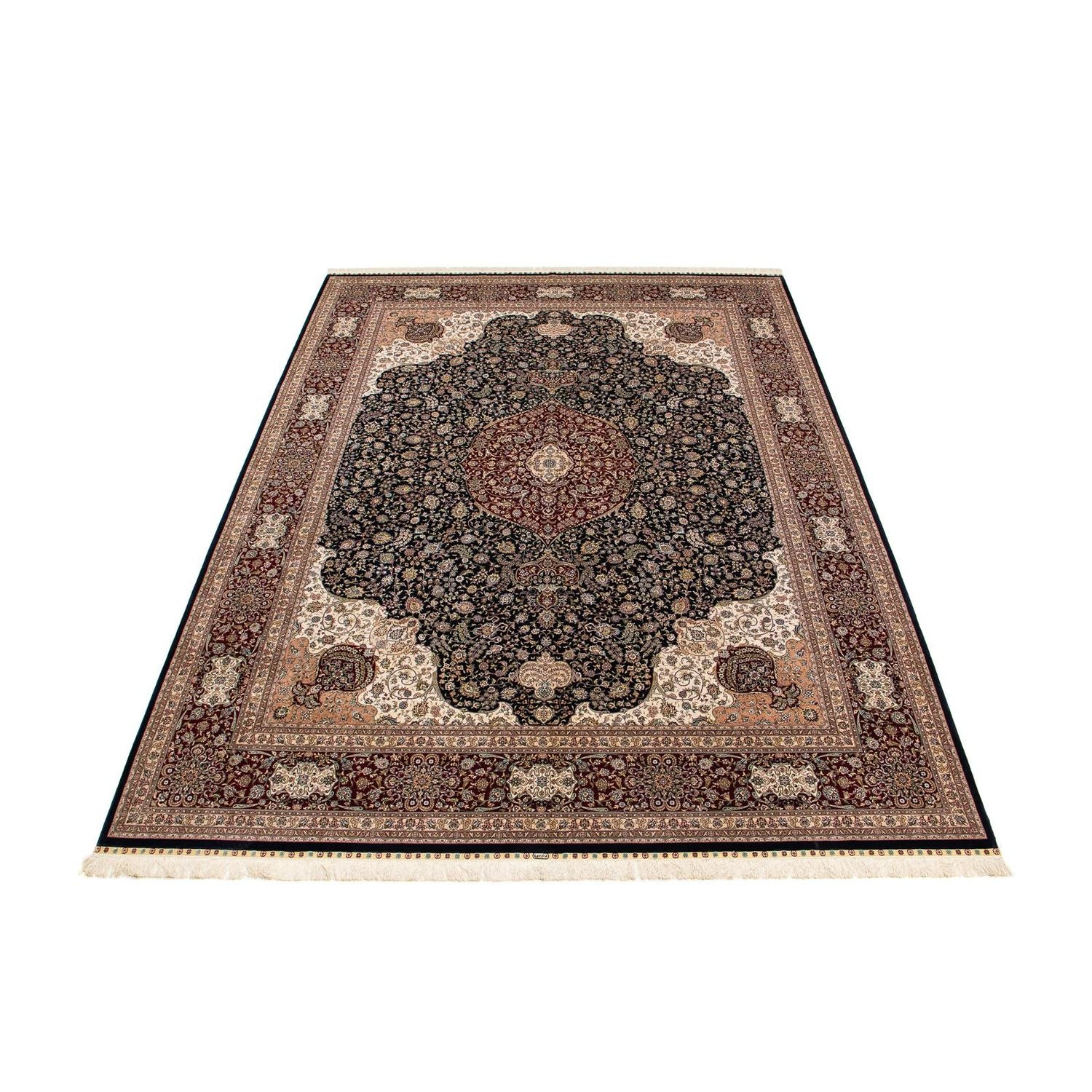 Orientalsk tæppe - Hereke - 370 x 276 cm - mørkerød