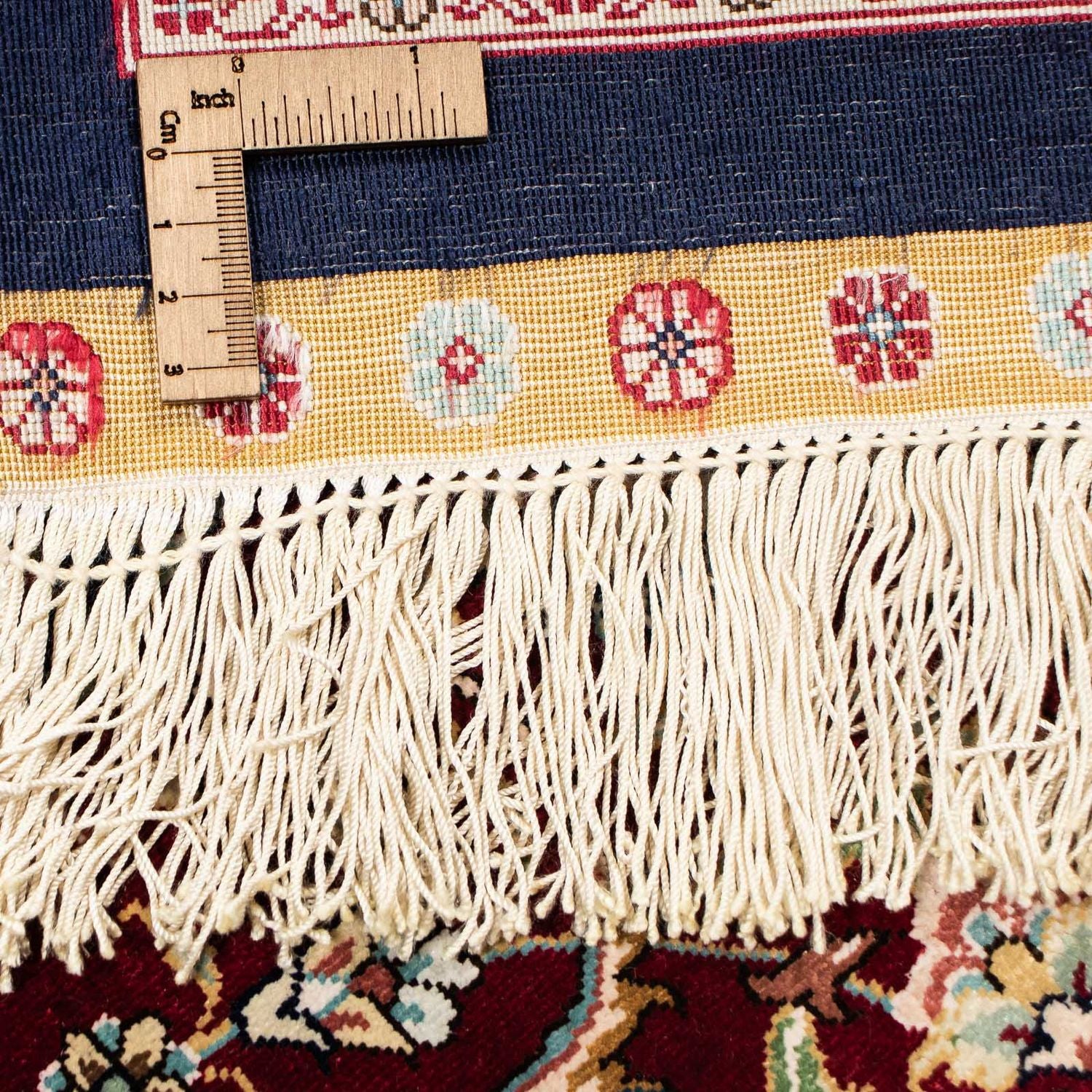 Orientalsk tæppe - Hereke - 370 x 276 cm - mørkerød