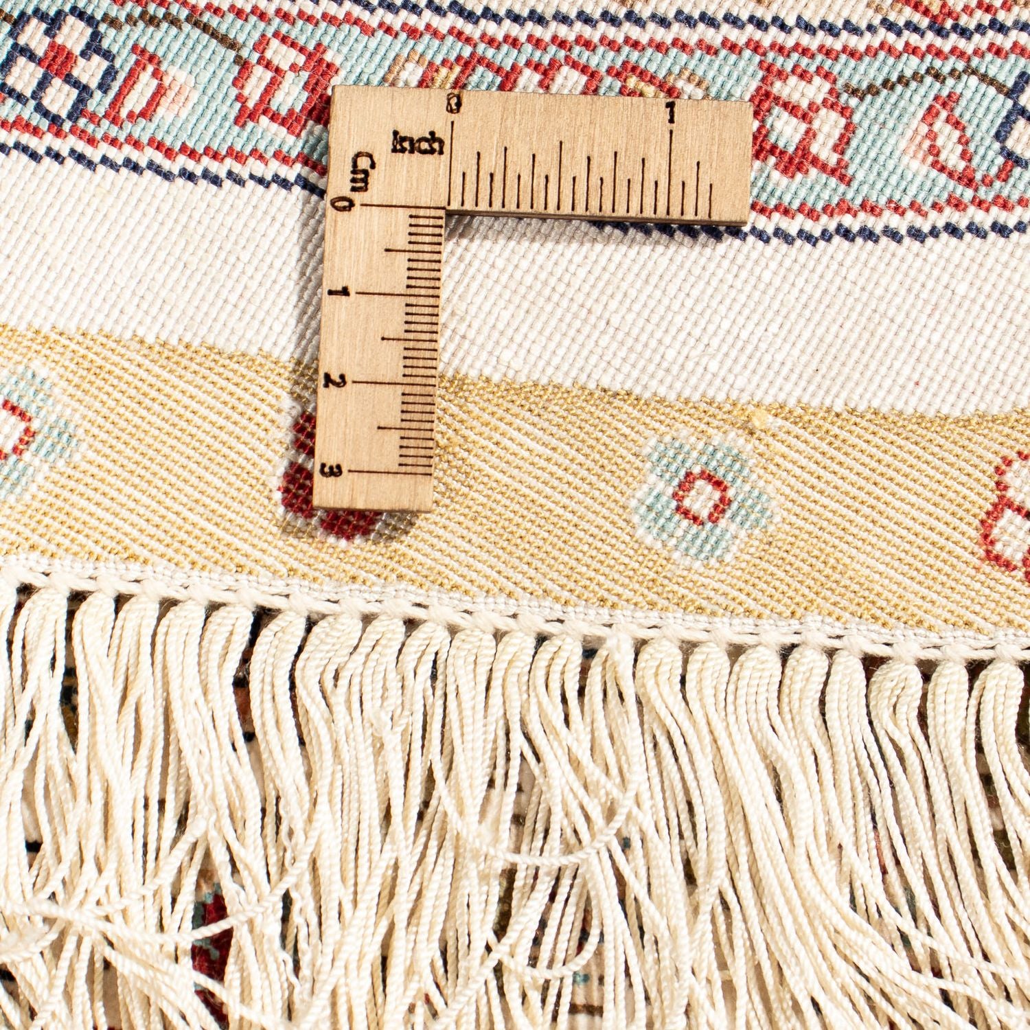 Orientalsk tæppe - Hereke rundt  - 185 x 185 cm - beige