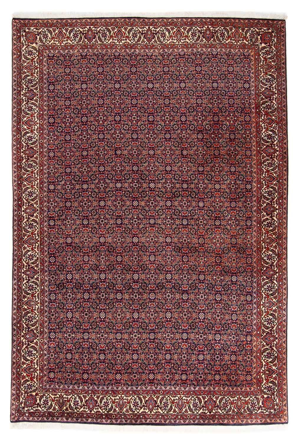 Persisk tæppe - Bijar - 237 x 168 cm - lysrød
