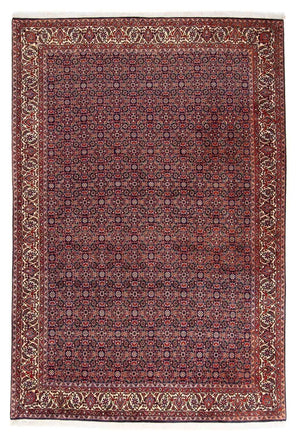 Persisk tæppe - Bijar - 237 x 168 cm - lysrød