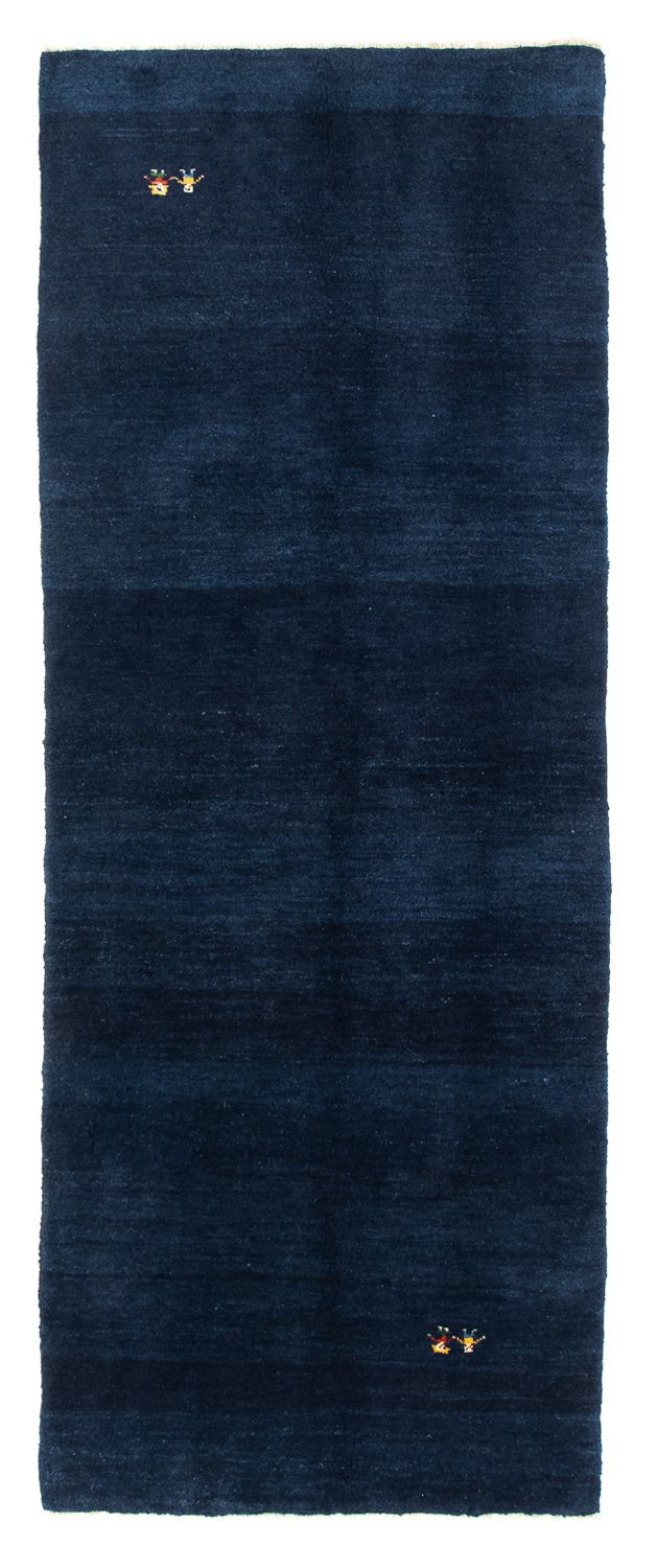 Løber Gabbeh-tæppe - Persisk - 293 x 111 cm - mørkeblå