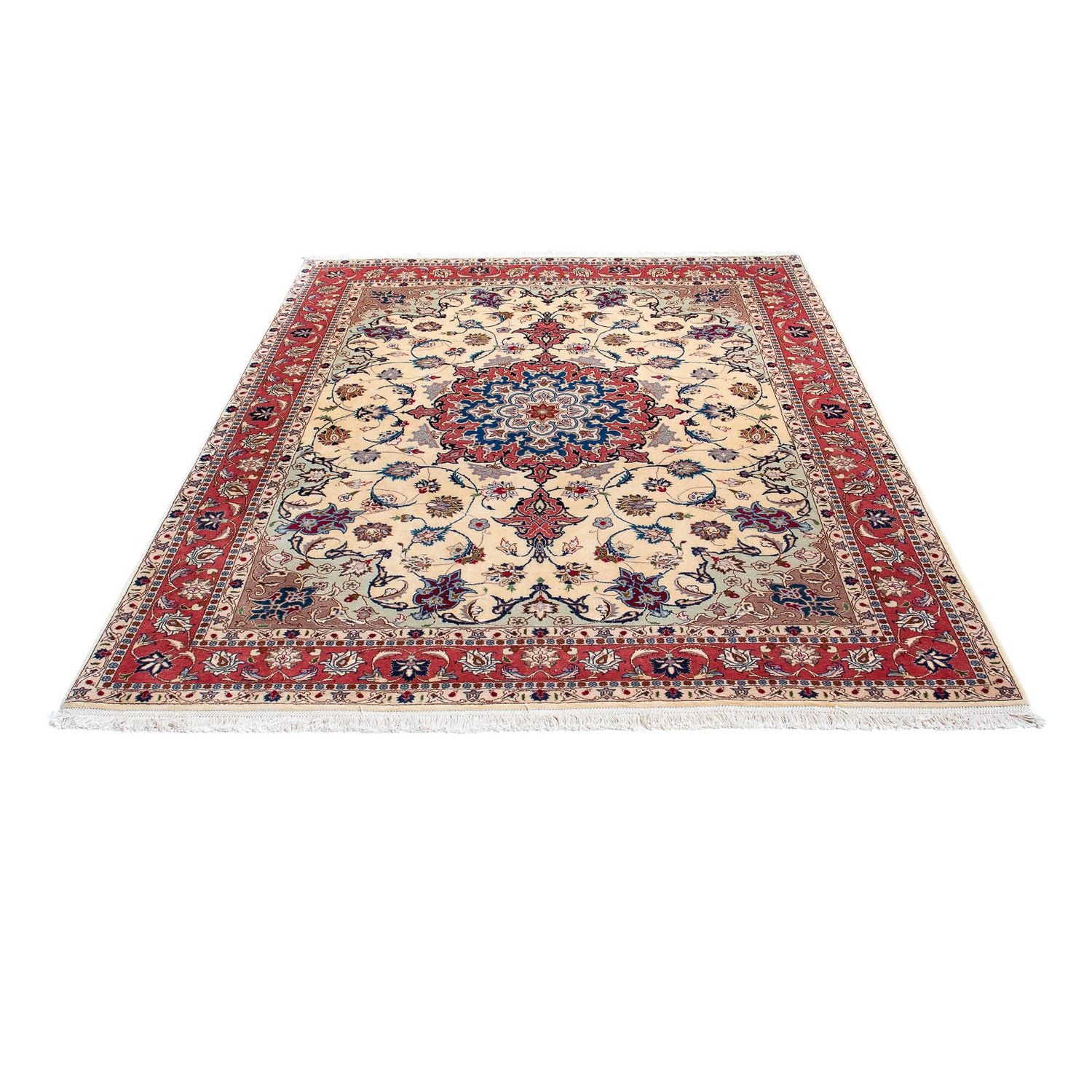 Persisk tæppe - Tabriz - Royal - 198 x 152 cm - beige
