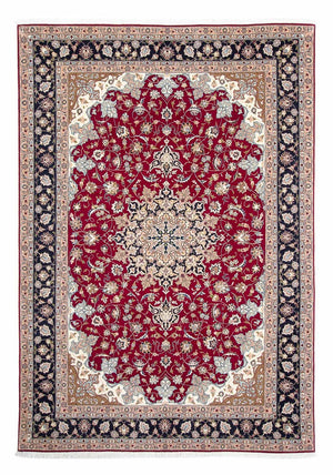 Persisk tæppe - Tabriz - Royal - 293 x 202 cm - mørkerød