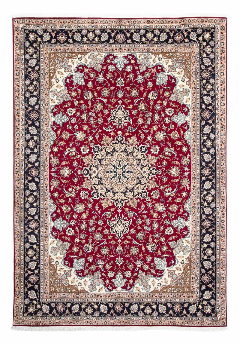 Persisk tæppe - Tabriz - Royal - 293 x 202 cm - mørkerød