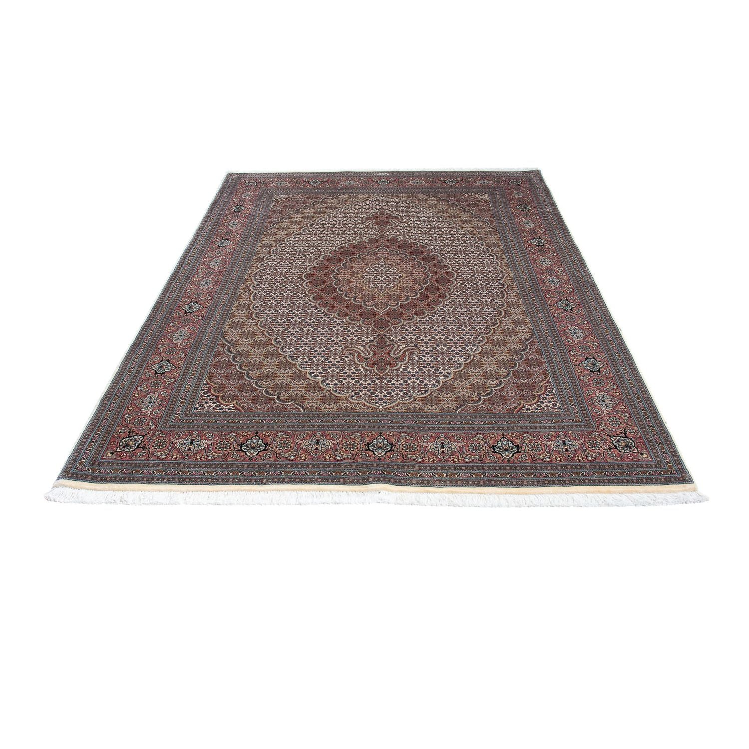 Persisk tæppe - Tabriz - 209 x 153 cm - flerfarvet